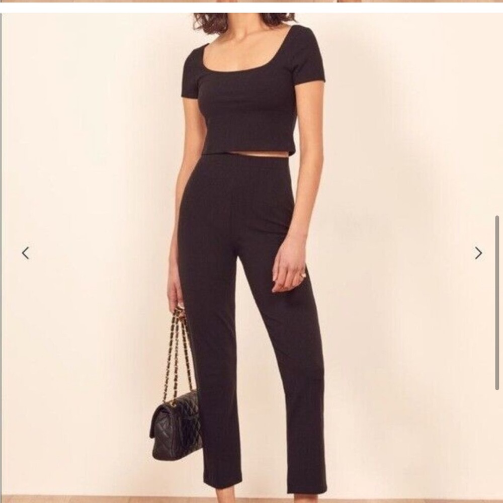 Reformation Navy Ribbed Set - Picture 8 of 9